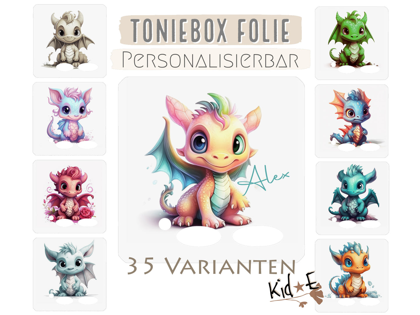 Dragons Toniebox Schutzfolie Drache