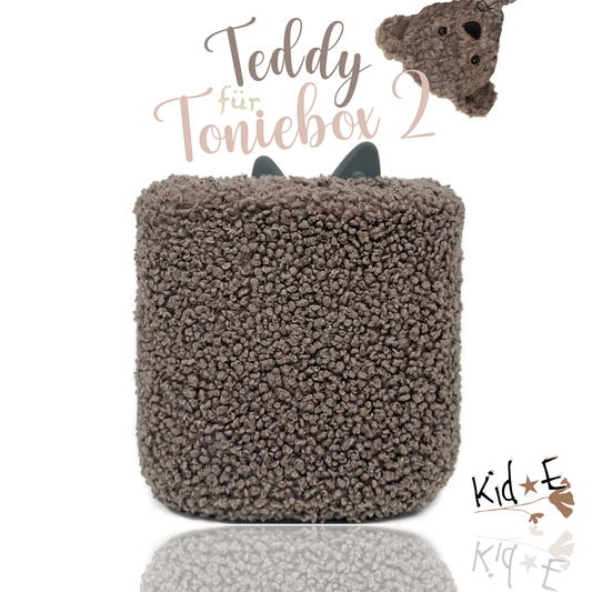 Kid E Handmade Toniebox 2 Bezug Schutzbezug Teddy Braun