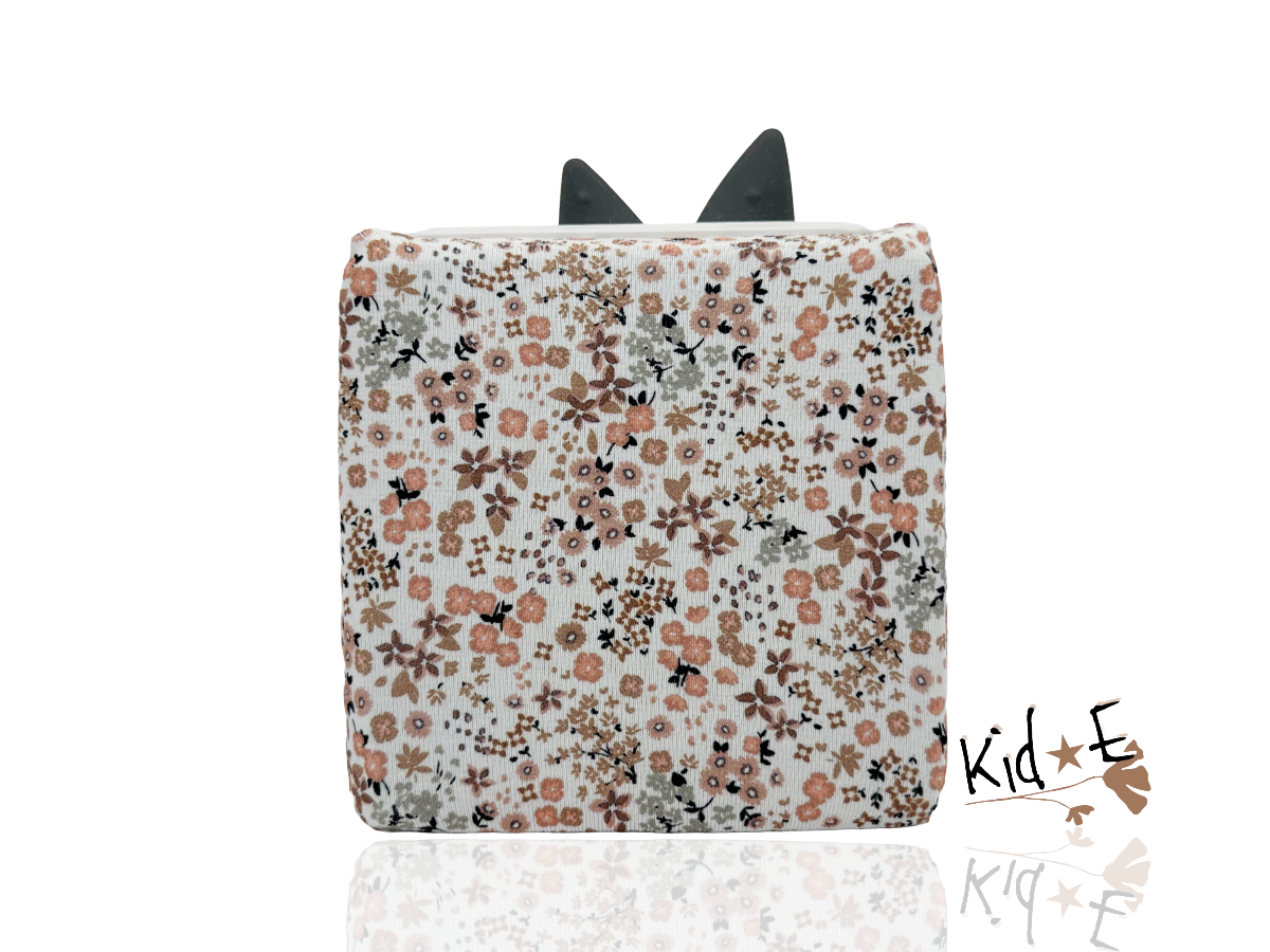 Kid E Handmade Toniebox Bezug Blumen Beige Zubehör personalisiert mit Name