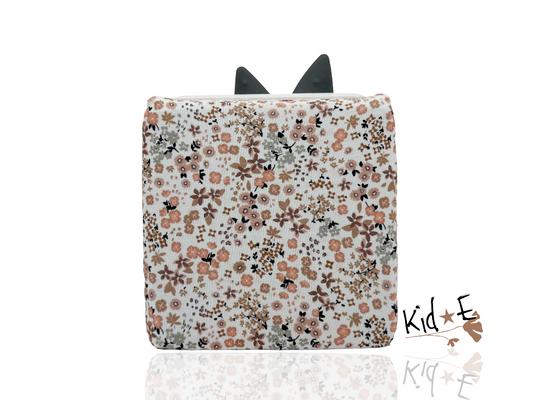 Kid E Handmade Toniebox Bezug Blumen Beige Zubehör personalisiert mit Name