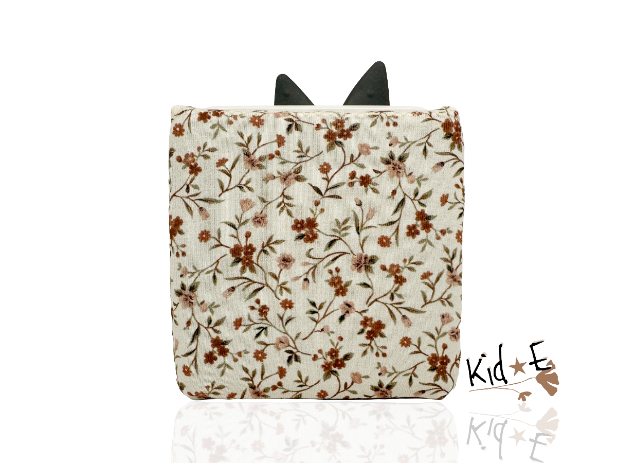 Kid E Handmade Toniebox Bezug Beige Blumen Boho Zubehör personalisiert mit Name
