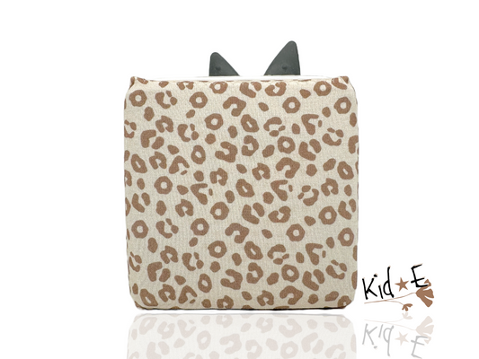 Kid E Handmade Toniebox Bezug Schutzbezug Leopard Beige Zubehör personalisiert mit Name