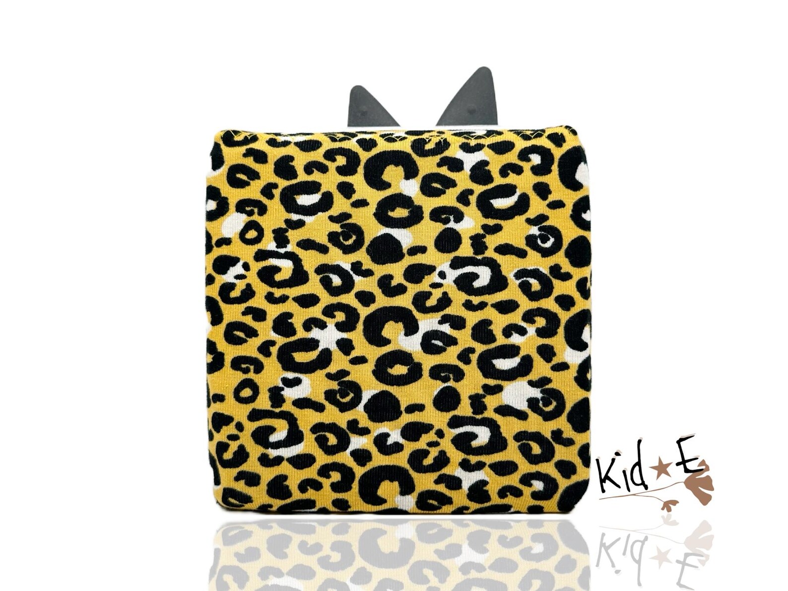 Kid E Handmade Toniebox Bezug Leopard Gelb Zubehör personalisiert mit Name