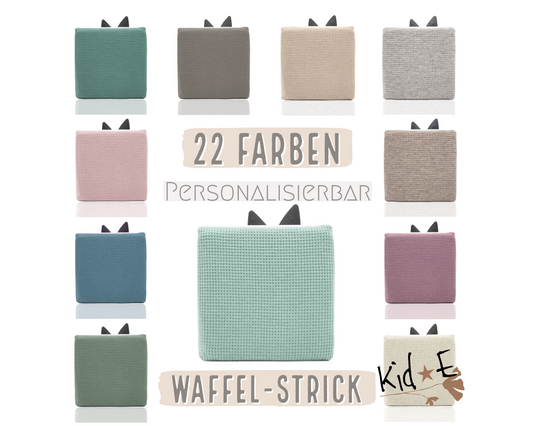 Kid E Handmade Toniebox Bezug Schutzbezug Waffel Strick Jersey
