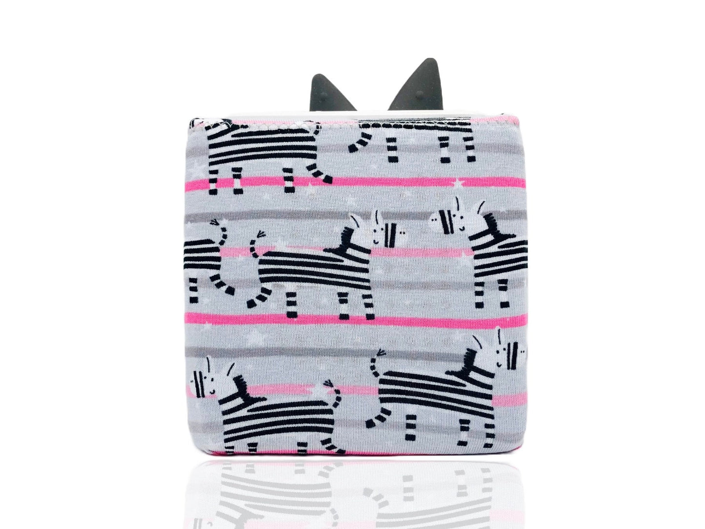Kid E Handmade Toniebox Bezug Schutzbezug Zebra Pink