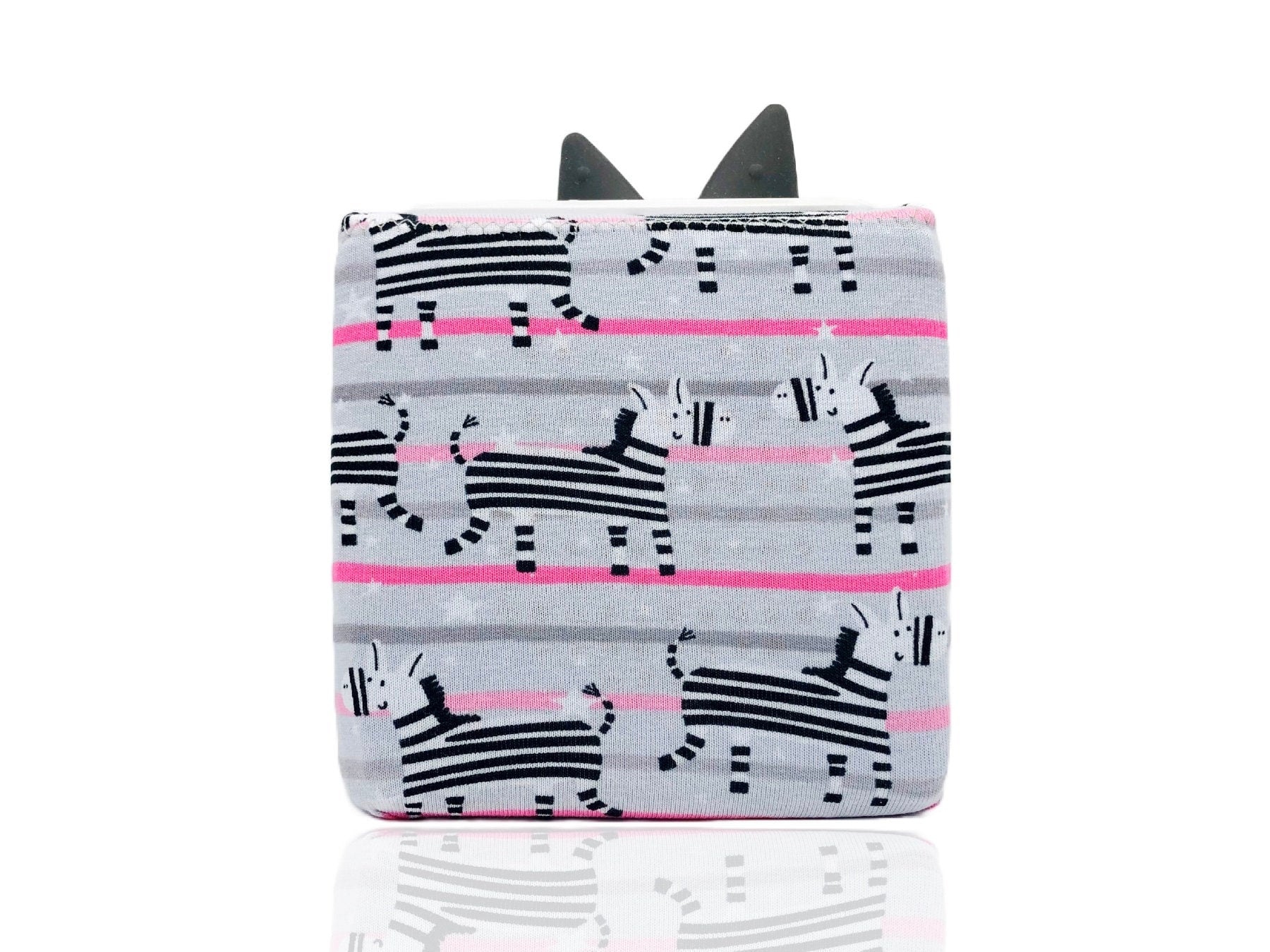 Kid E Handmade Toniebox Bezug Schutzbezug Zebra Pink