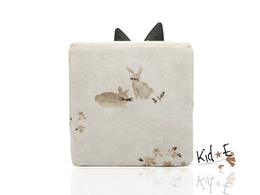 Kid E Handmade Toniebox Hülle Beige Hasen Zubehör personalisiert mit Name