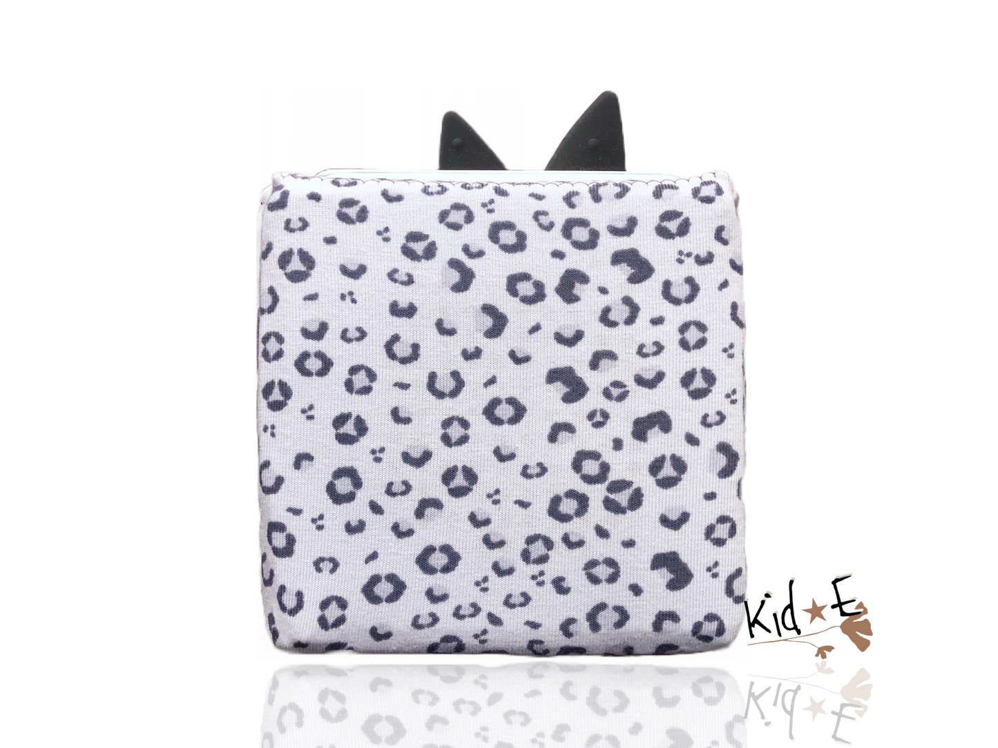 Kid E Handmade Toniebox Hülle Leopard Grau Zubehör personalisiert mit Name