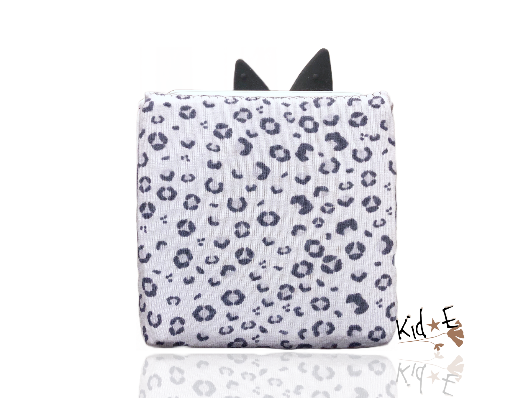 Kid E Handmade Toniebox Hülle Leopard Grau Zubehör personalisiert mit Name