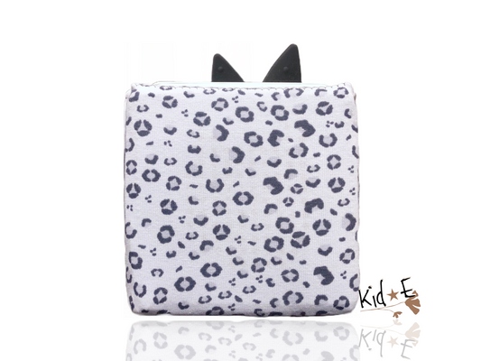 Kid E Handmade Toniebox Hülle Leopard Grau Zubehör personalisiert mit Name