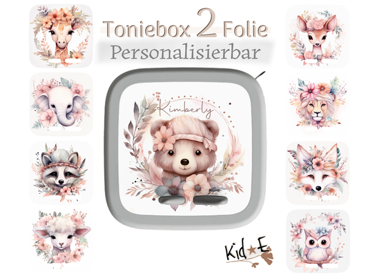 Toniebox 2 Schutzfolien Aufkleber - Kid E Handmade  Boho Tiere Bär
Zubehör