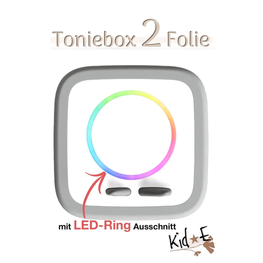 Toniebox 2 Schutzfolien Aufkleber - Kid E Handmade weiss matt Premium Folie