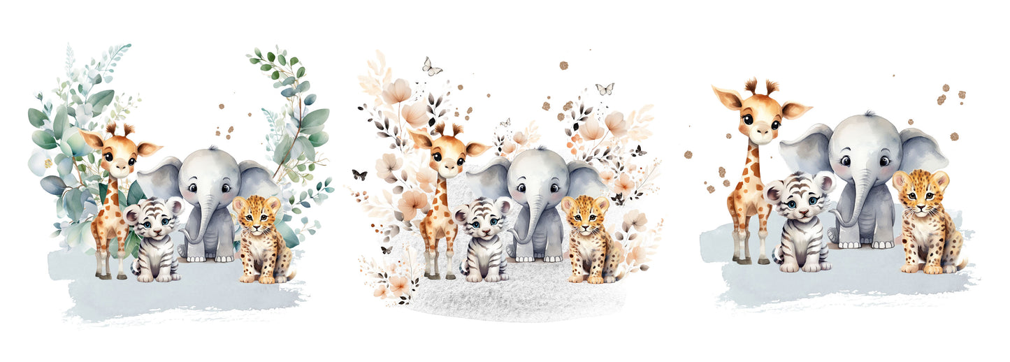 Toniebox 2 Schutzfolien Aufkleber Safari Tiere Zubehör von Kid E Handmade