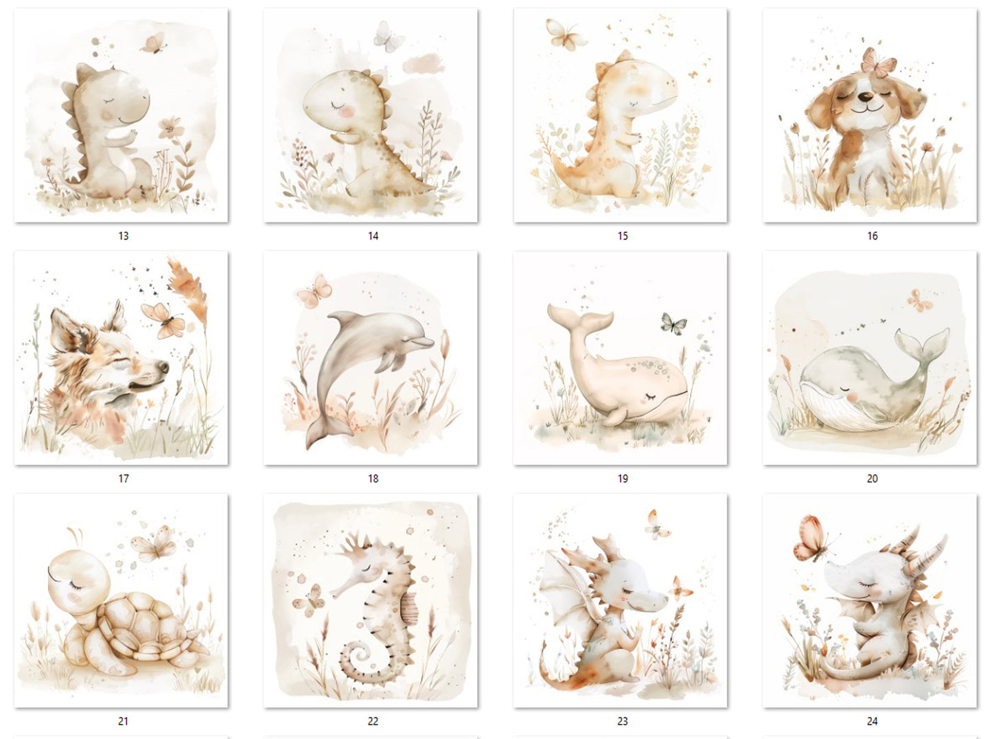 Toniebox Schutzfolie Drache Wal Hund Dino  Beige