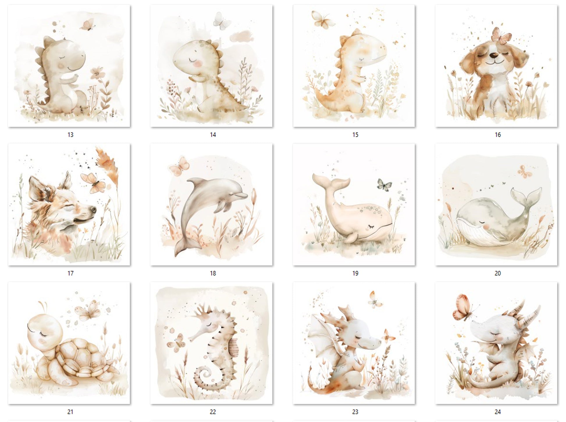 Toniebox Schutzfolie Drache Wal Hund Dino  Beige