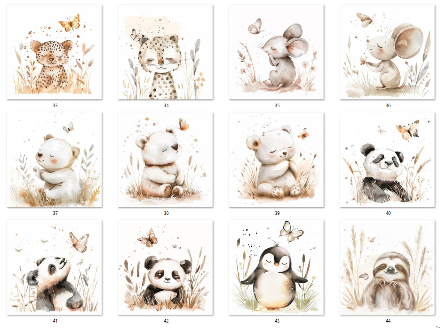 Toniebox Schutzfolie Maus Panda Pinguin Faultier Beige