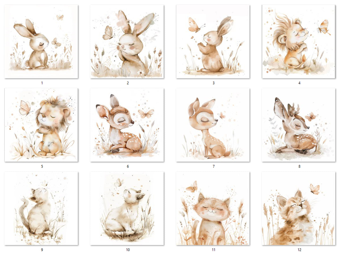 Toniebox Schutzfolie Reh Hase Drache Loewe Maus Beige