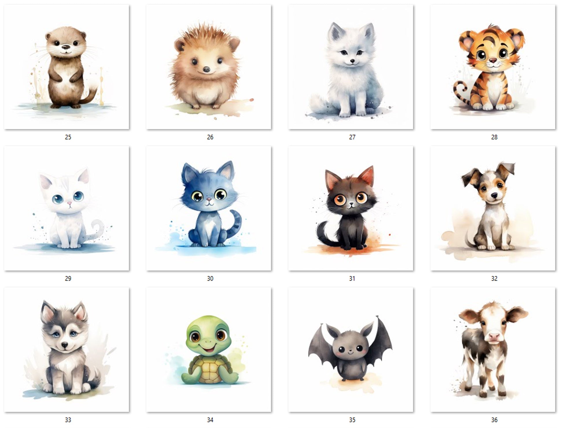 Toniebox Schutzfolie Tiere Minimalist 