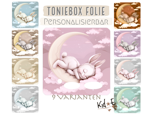 Toniebox Folie Hase Zubehör personalisiert mit Name