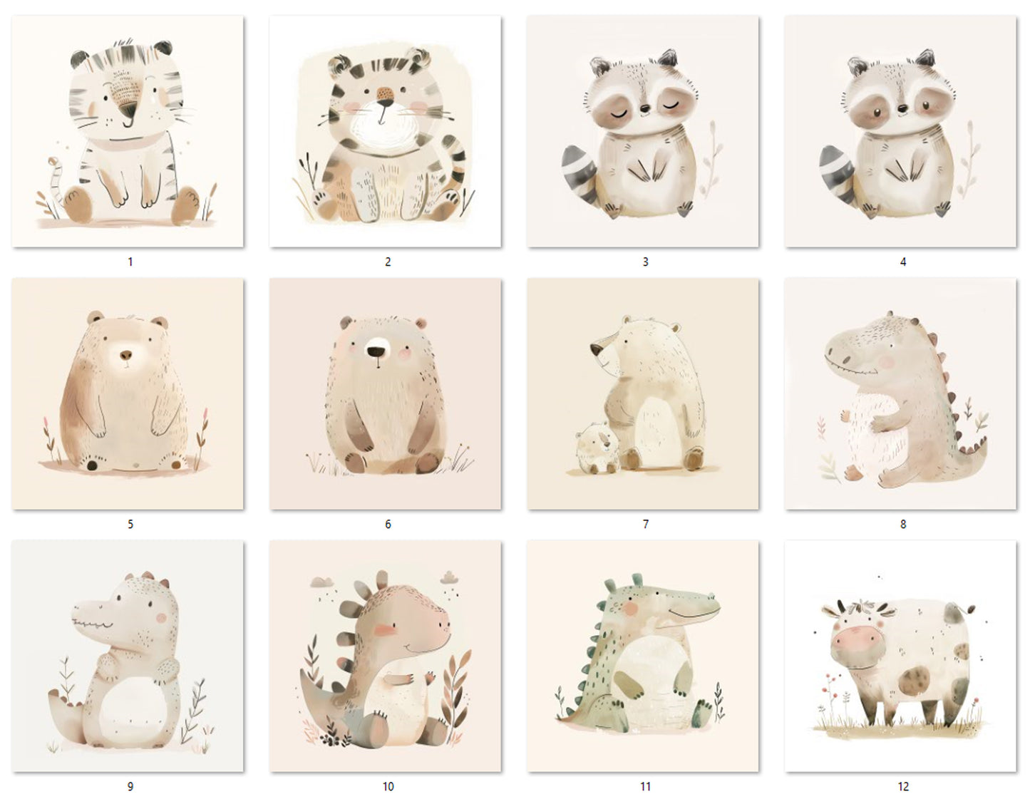 M34 Animals Beige Boho