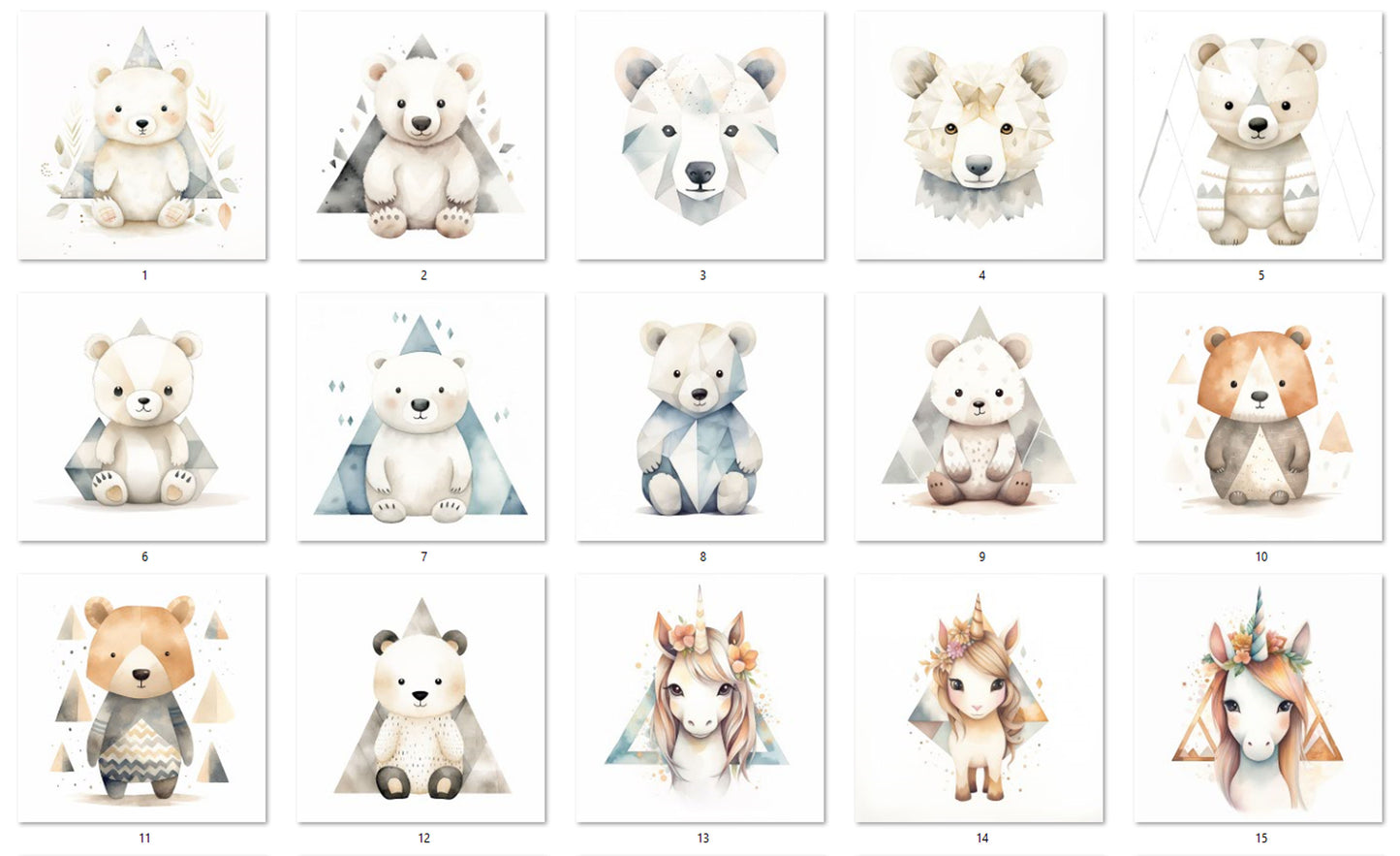 M12 Geometrical Animals