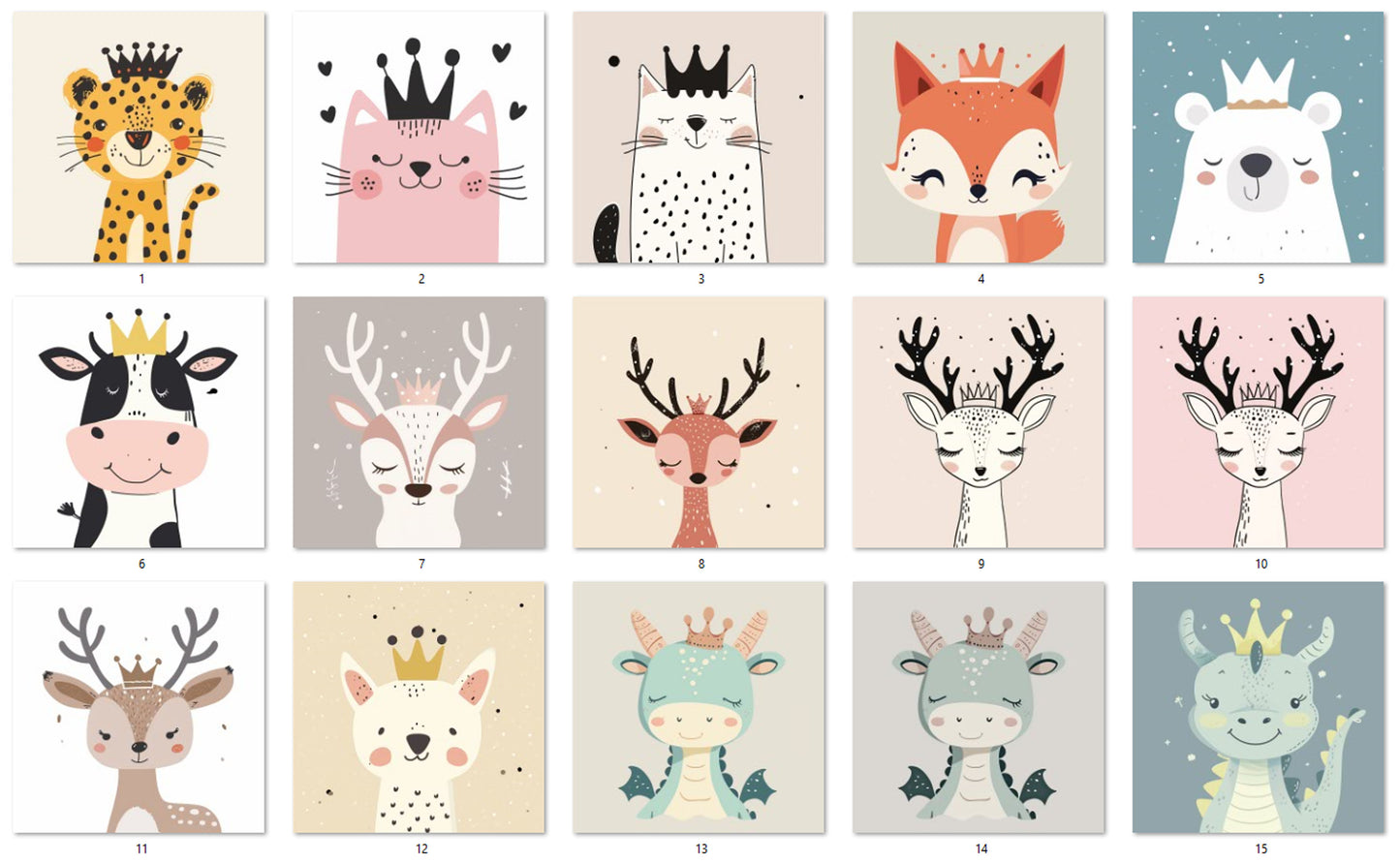 M22 Animals with Crown