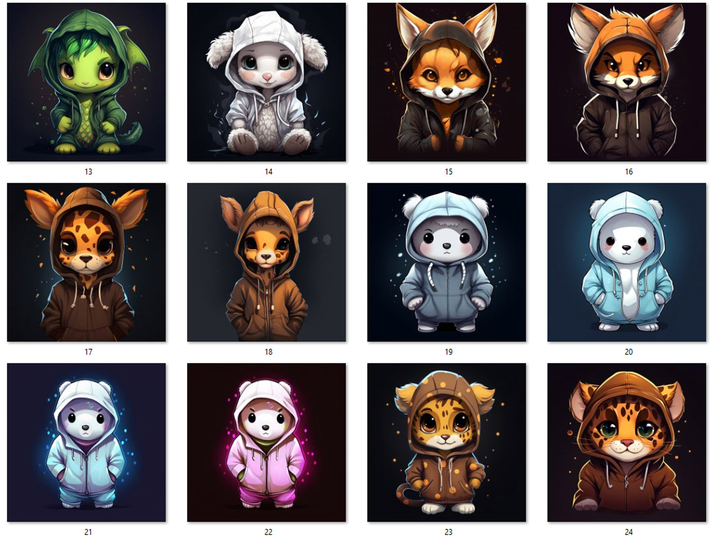 M13 Hooded Animals