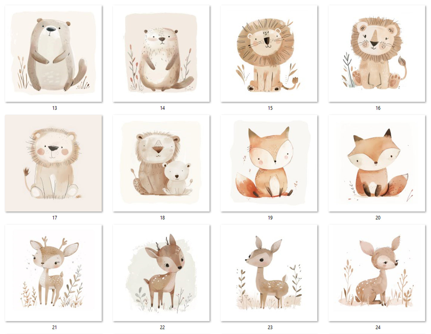 M34 Animals Beige Boho