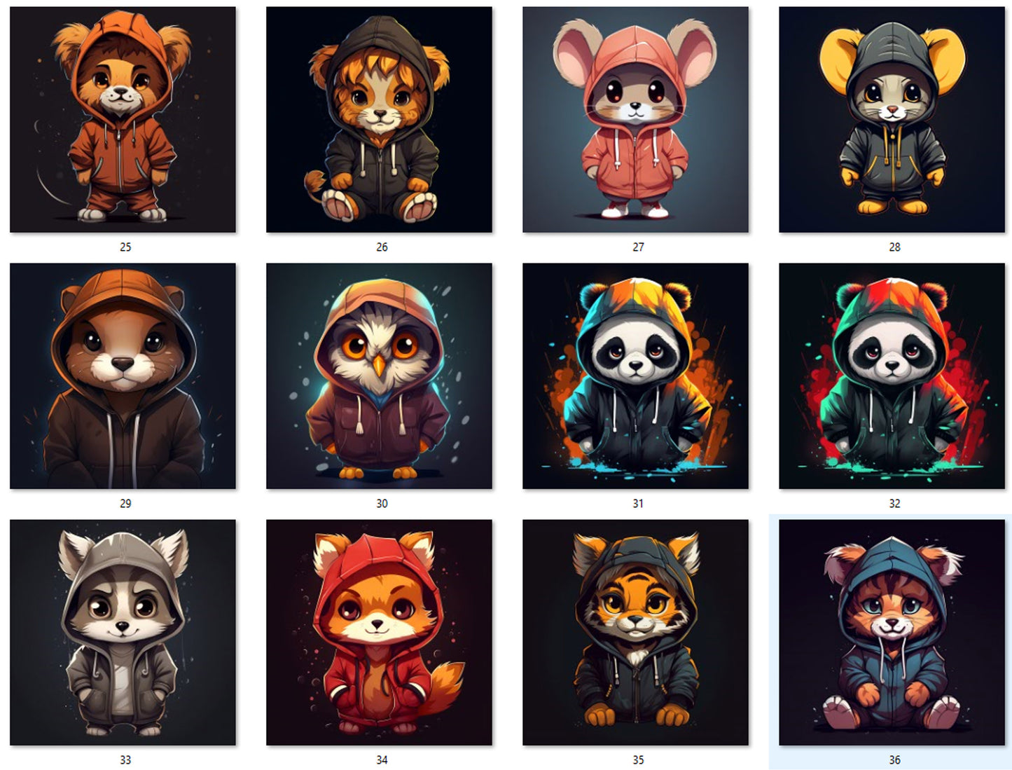 M13 Hooded Animals