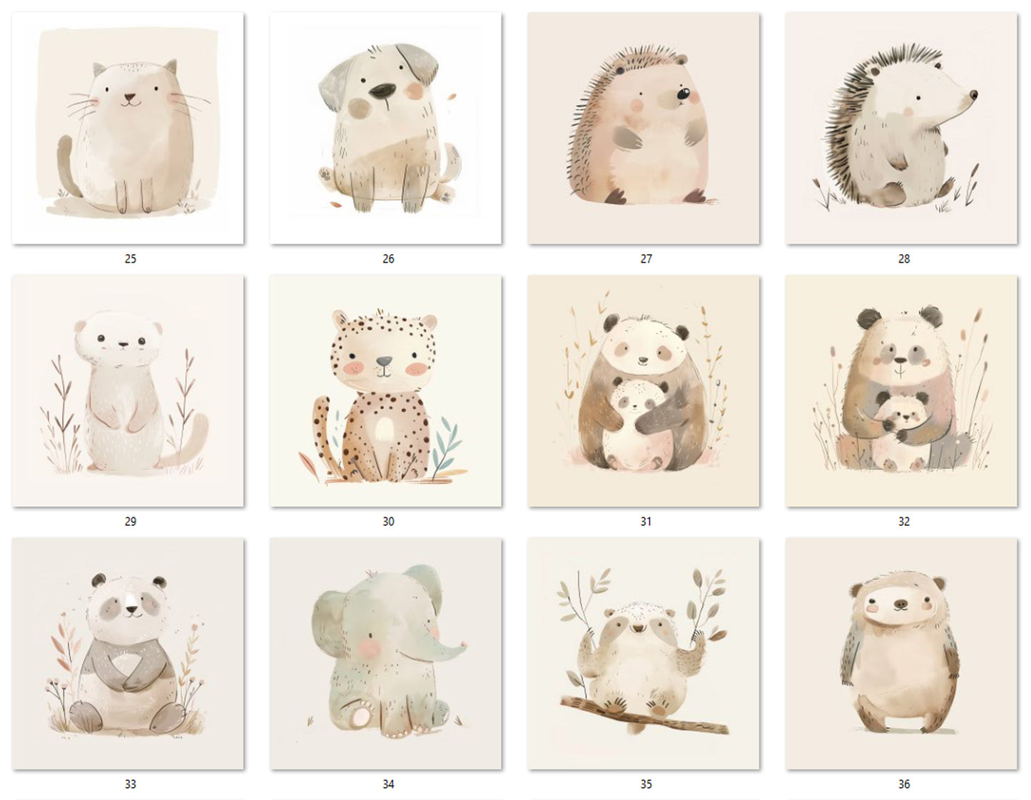 M34 - Animals Beige Boho (Toniebox 2)