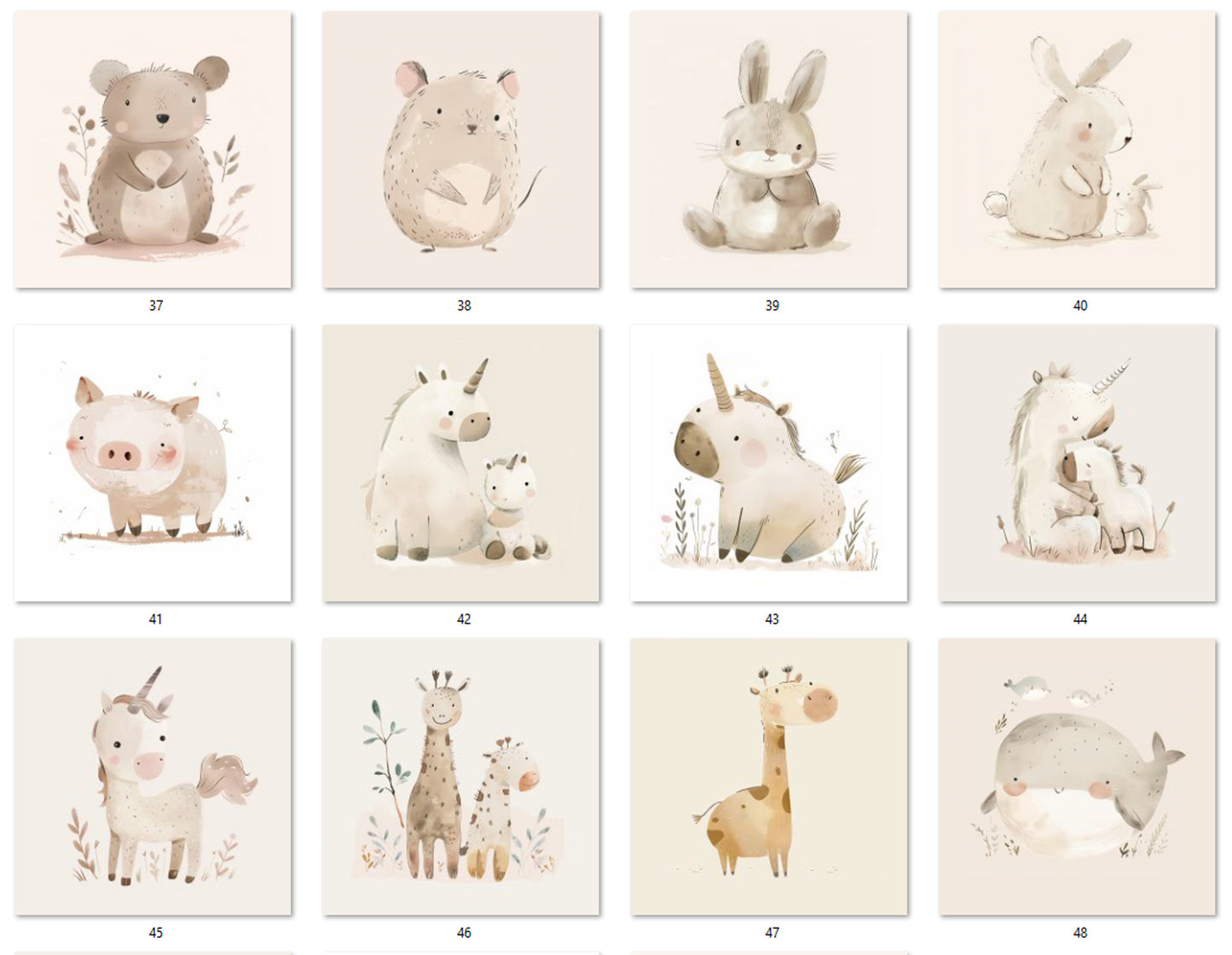 M34 - Animals Beige Boho (Toniebox 2)