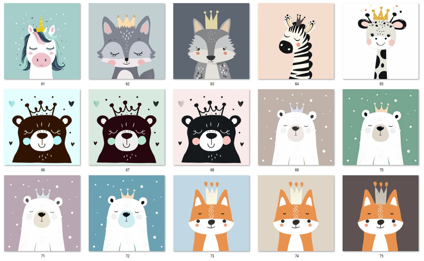 M22 Animals with Crown