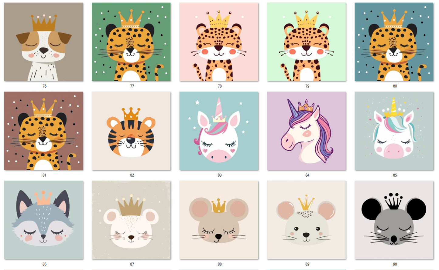 M22 Animals with Crown