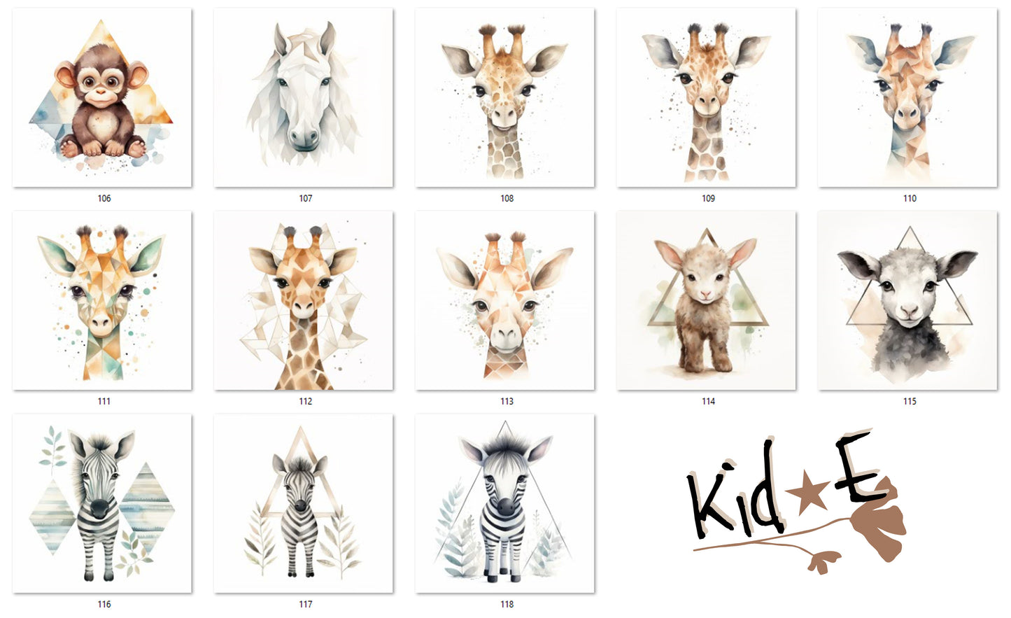 M12 Geometrical Animals