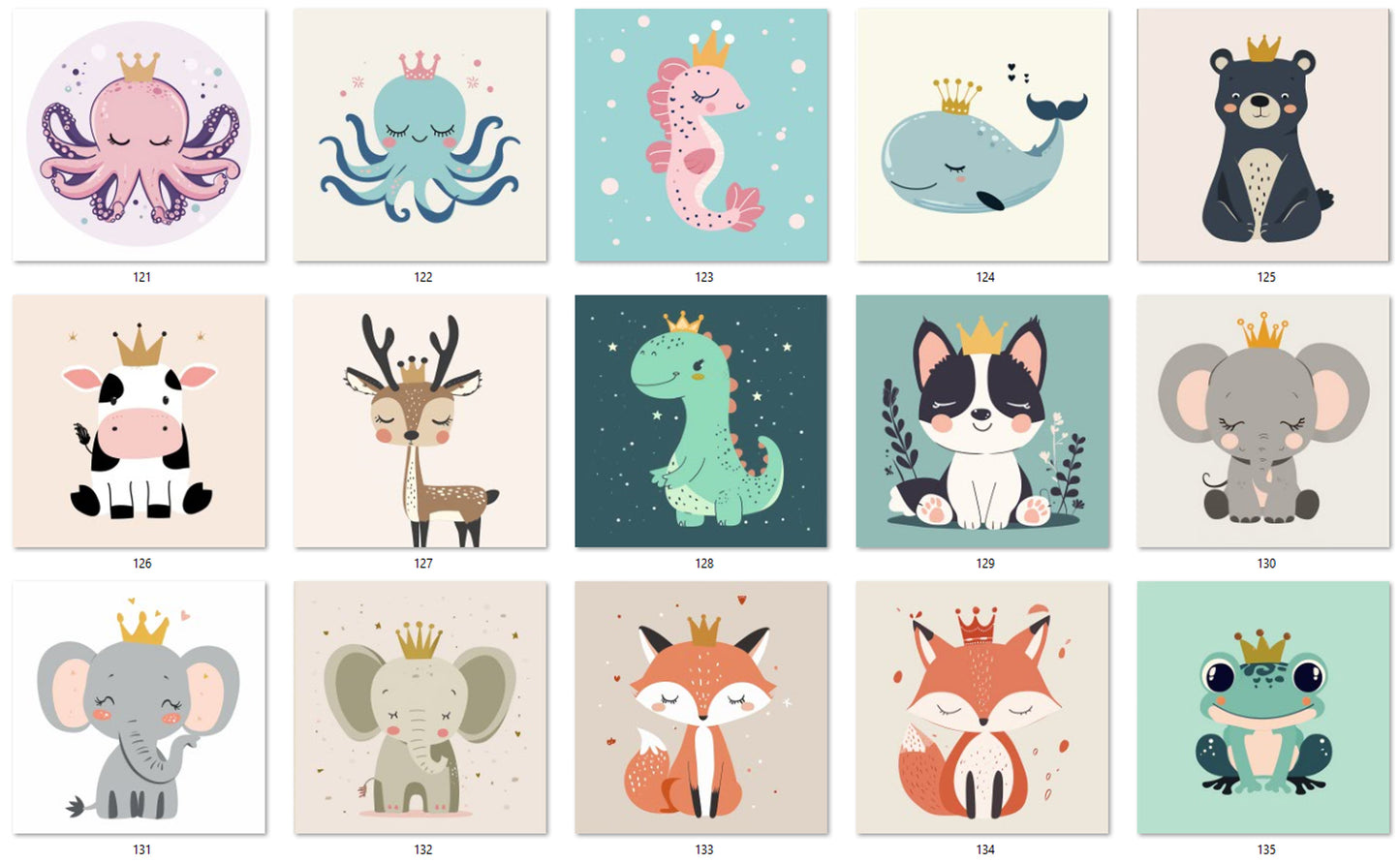 M22 Animals with Crown
