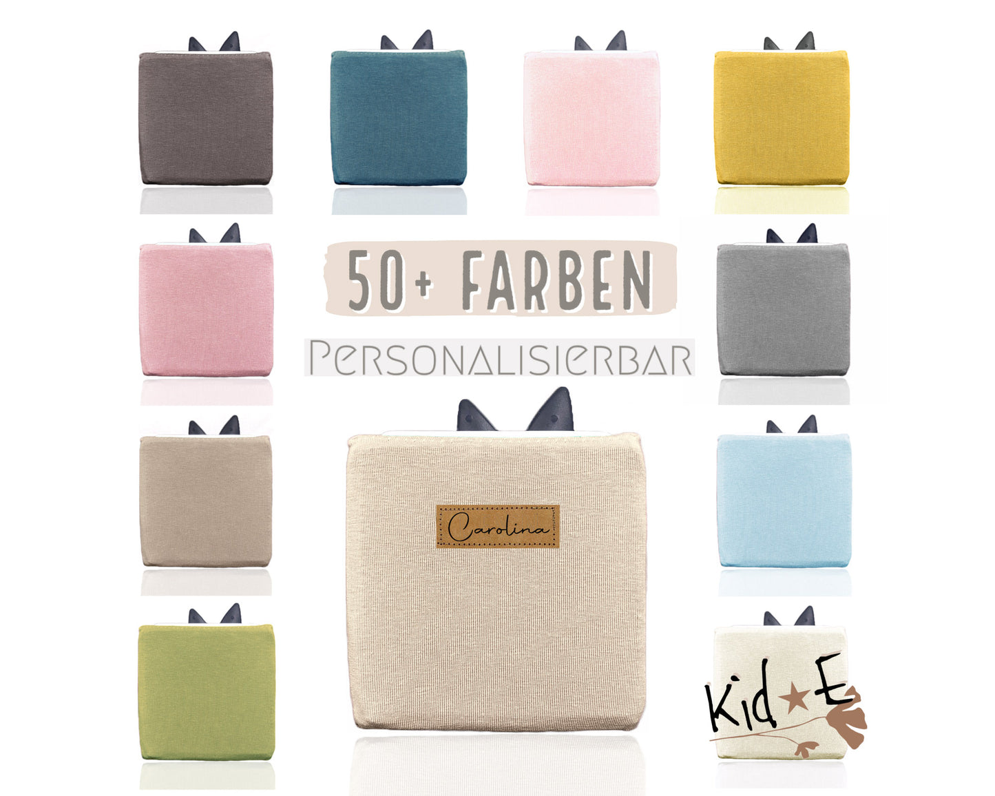 Uni Farbe - Baumwolljersey Toniebox Schutzbezug