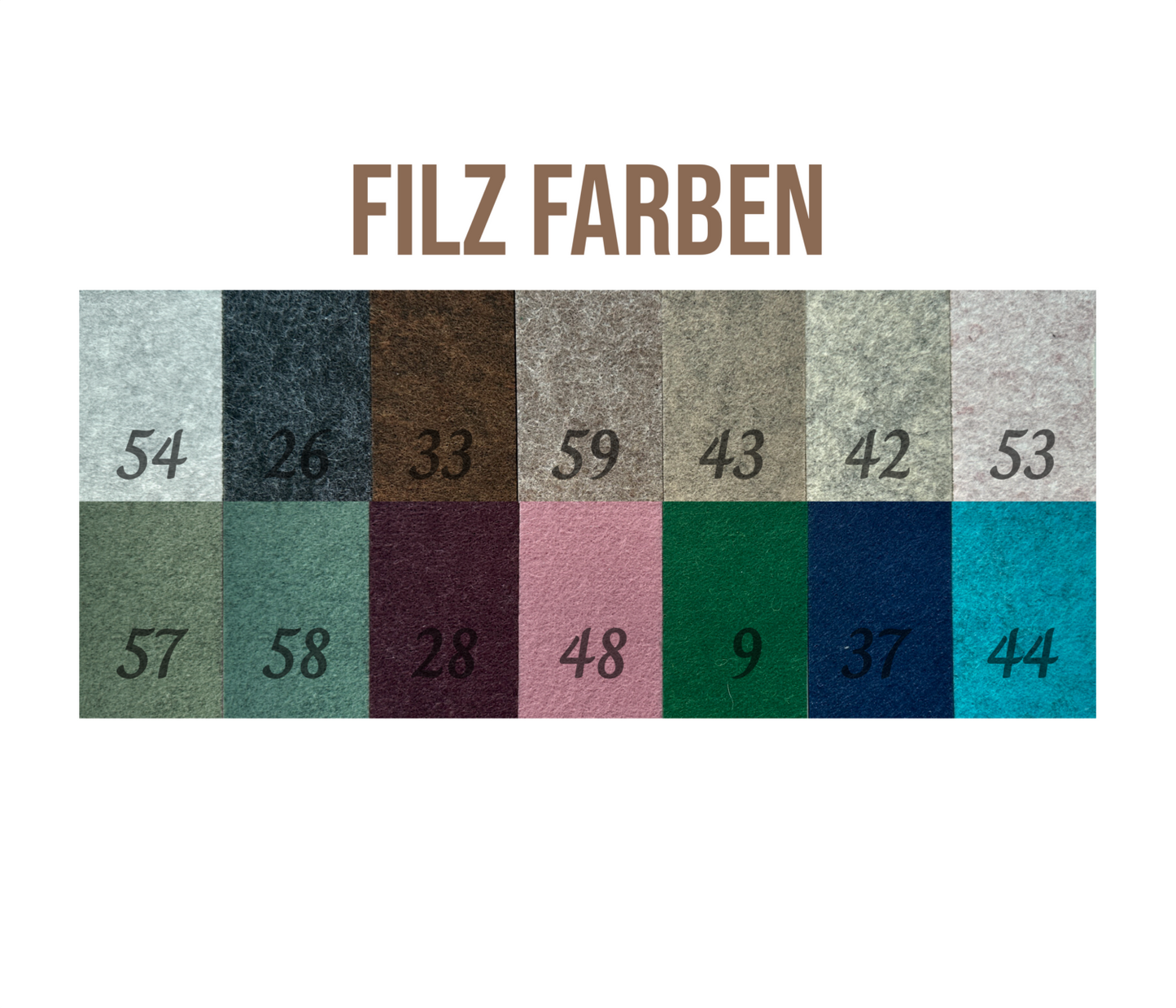 U-Heft Hülle aus Filz