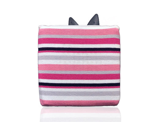 Toniebox Schutzbezug - Pink Grau Streifen